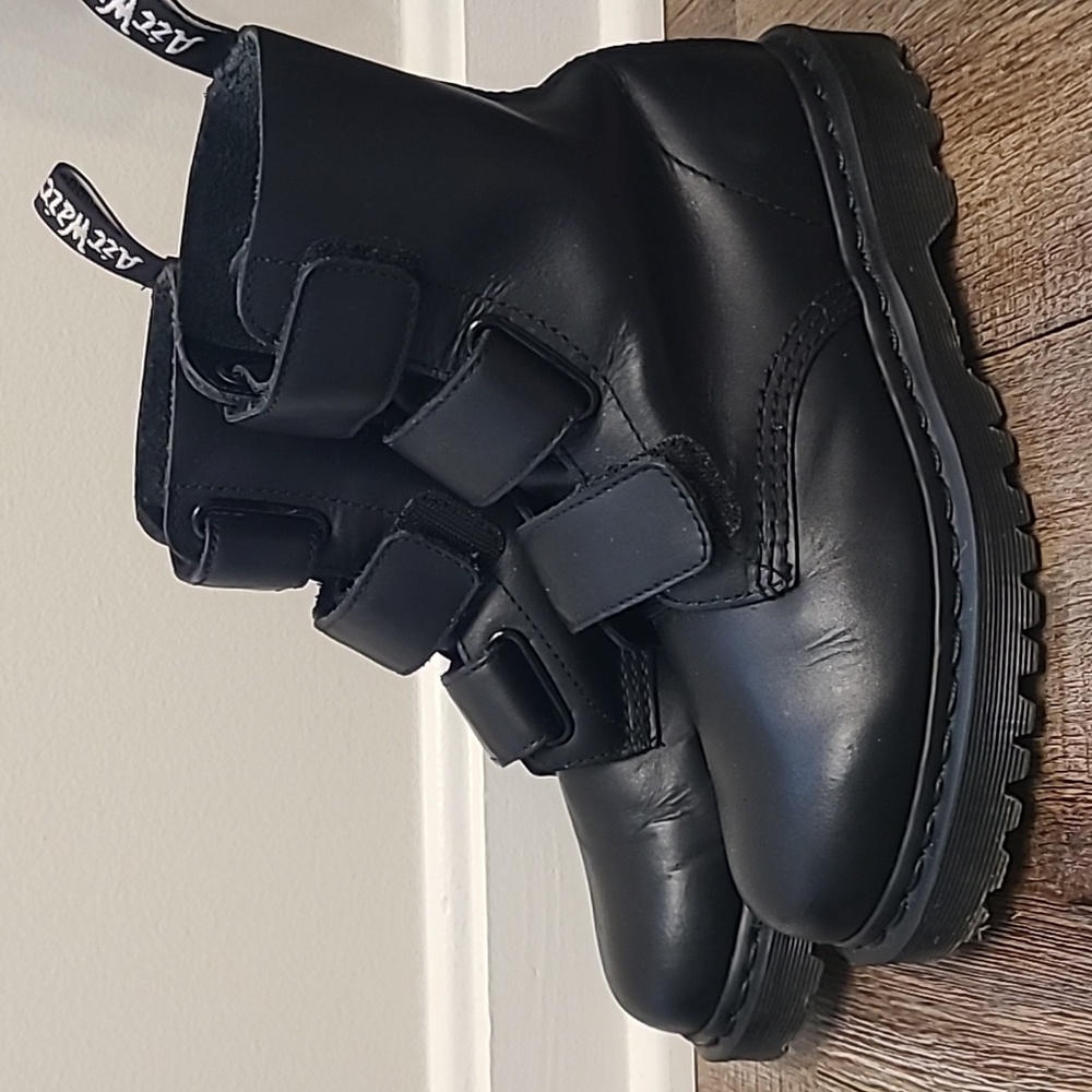 RARE Dr Martens Coralia Velcro boots